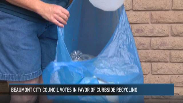 Beaumont City Council approves curbside recycling