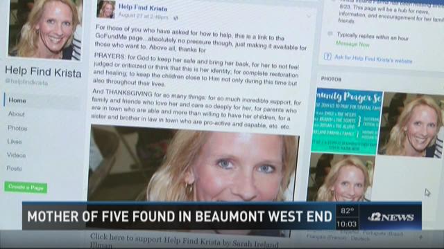 Missing Beaumont Mother Of Five Found Unharmed | 12newsnowcom